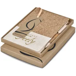 Okiyo Cardon Cork Notebook & Pen Set Box